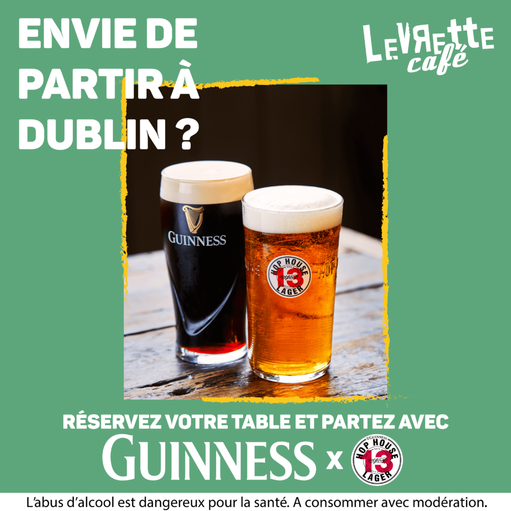 jeu concours Levrette Café Dublin Saint Patrick