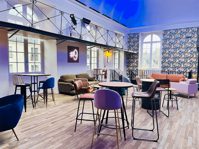 Intérieur du Levrette Café Laval